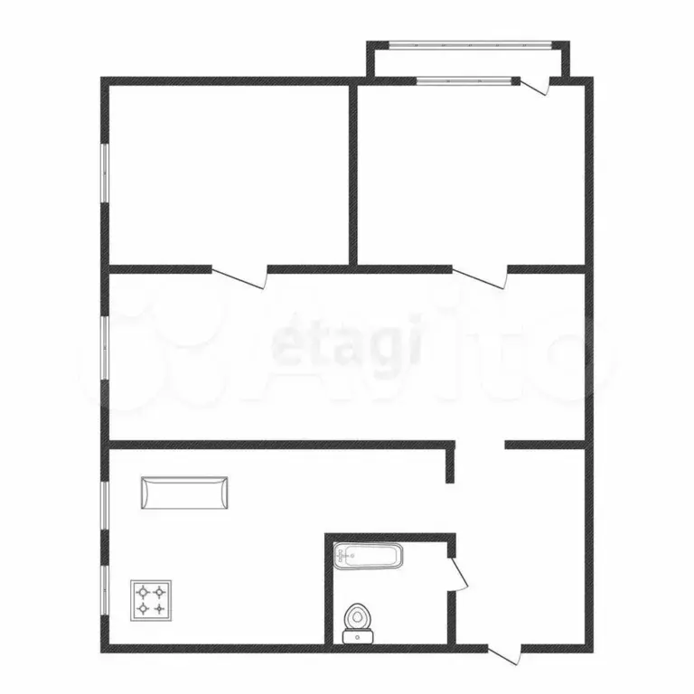 3-к. квартира, 61,3 м, 3/5 эт. - Фото 0