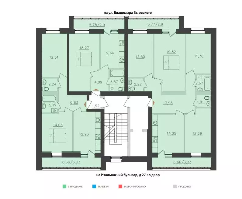 4-к кв. Самарская область, Тольятти ул. Владимира Высоцкого (94.84 м) - Фото 2
