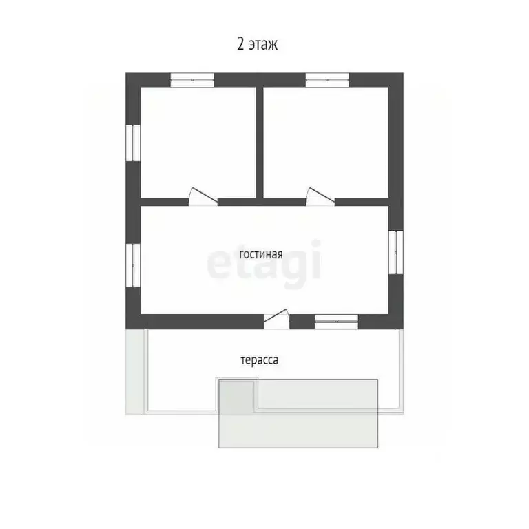 Дом в Севастополь СНТ Учкуевка ТСН, Малиновая линия, 27 (65 м) - Фото 2