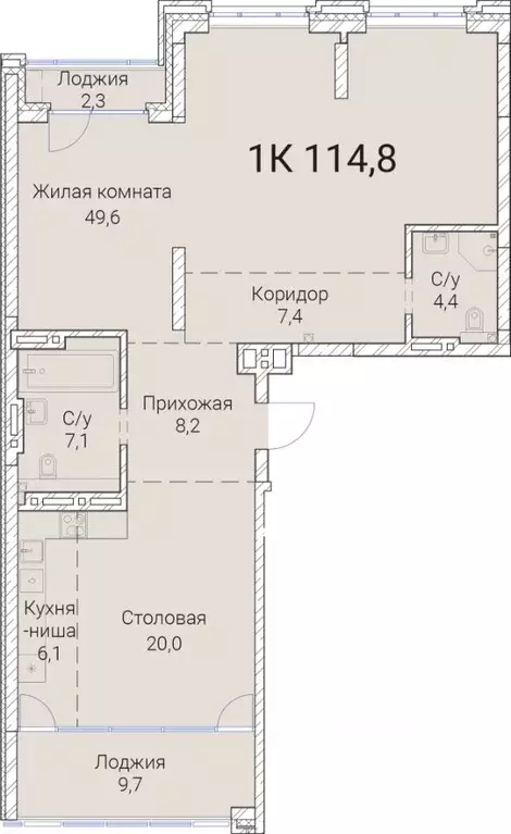 1-к кв. Новосибирская область, Новосибирск Овражная ул., 2А (114.8 м) - Фото 0