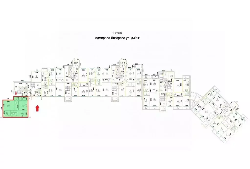 3-к кв. Москва ул. Адмирала Лазарева, 39К1 (78.3 м) - Фото 2