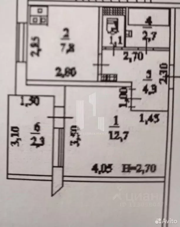 1-к кв. Краснодарский край, Новороссийск Мысхакское ш., 71 (28.8 м) - Фото 2