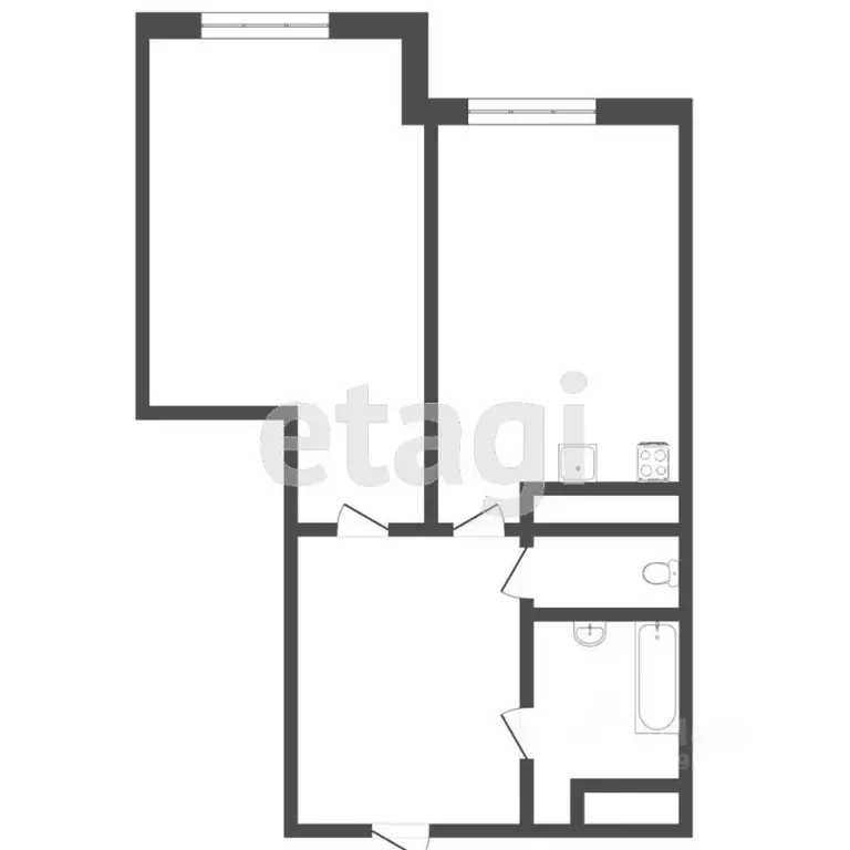 1-к кв. Тюменская область, Тюмень ул. 50 лет Октября, 75к2 (39.4 м) - Фото 2