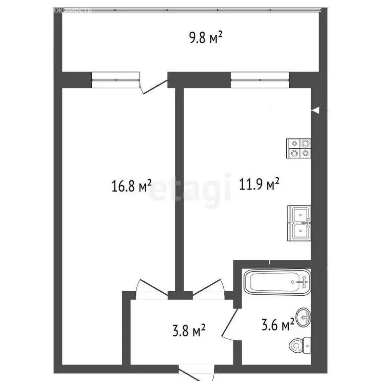 1-комнатная квартира: Самара, улица Блюхера, 19 (36.1 м) - Фото 0