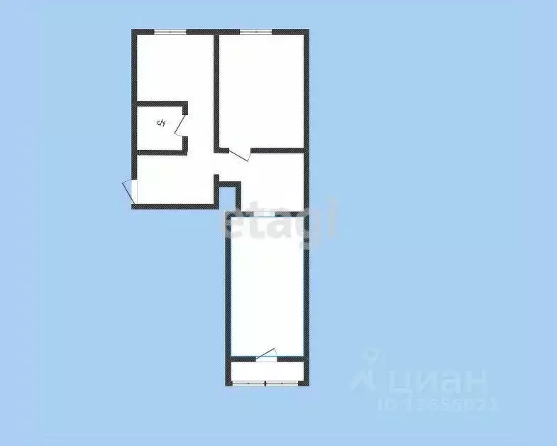 2-к кв. Костромская область, Кострома пос. Октябрьский, ул. Мира, 4 ... - Фото 2