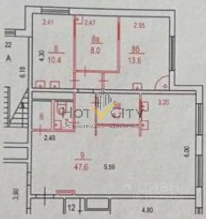 Помещение свободного назначения в Москва Донецкая ул., 20к1 (90 м) - Фото 2