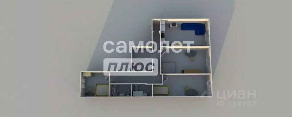 3-к кв. Москва ул. Малое Понизовье, 7 (81.0 м) - Фото 2