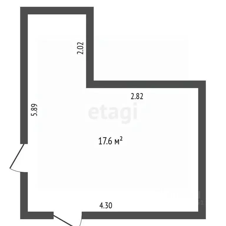 Студия Краснодарский край, Анапа ул. Мирная, 29к1 (17.7 м) - Фото 1