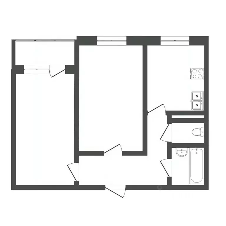 2-к кв. Тюменская область, Тюмень ул. Казачьи луга, 3 (51.0 м) - Фото 0