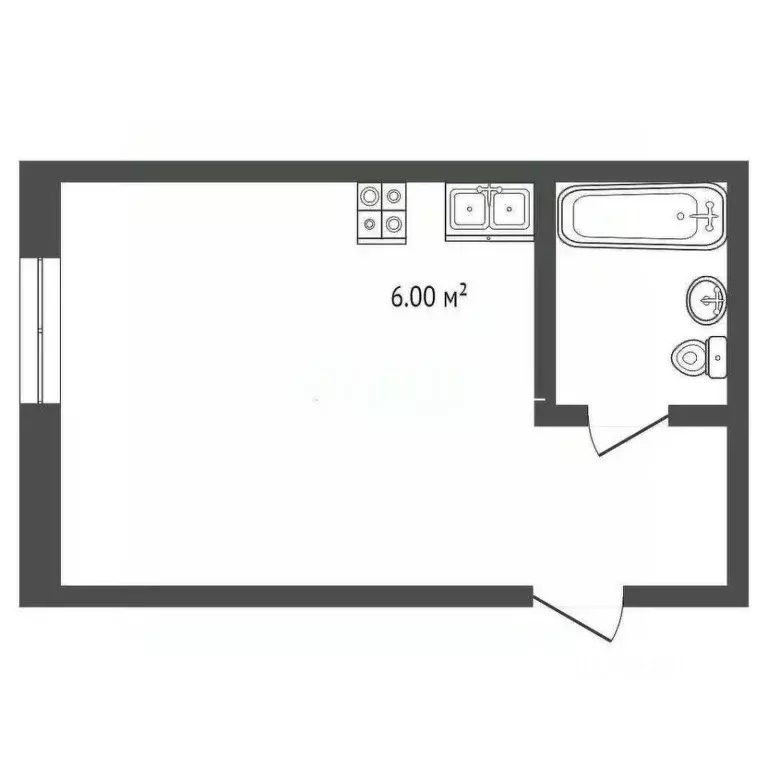 Студия Вологодская область, Вологда Козленская ул., 119 (18.5 м) - Фото 2