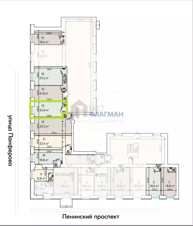 Помещение свободного назначения в Москва Ленинский просп., 81/2 (29 м) - Фото 2
