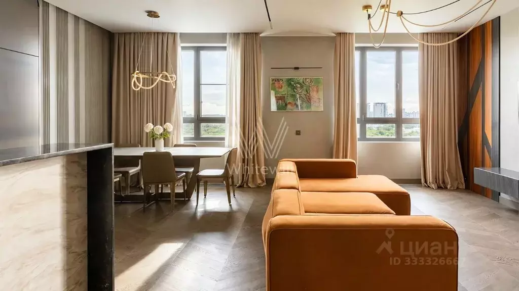 3-к кв. Москва Нежинская ул., 5к2 (104.0 м) - Фото 2