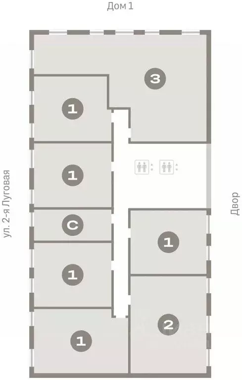 2-к кв. Тюменская область, Тюмень Мысовская ул., 26к1 (73.58 м) - Фото 1