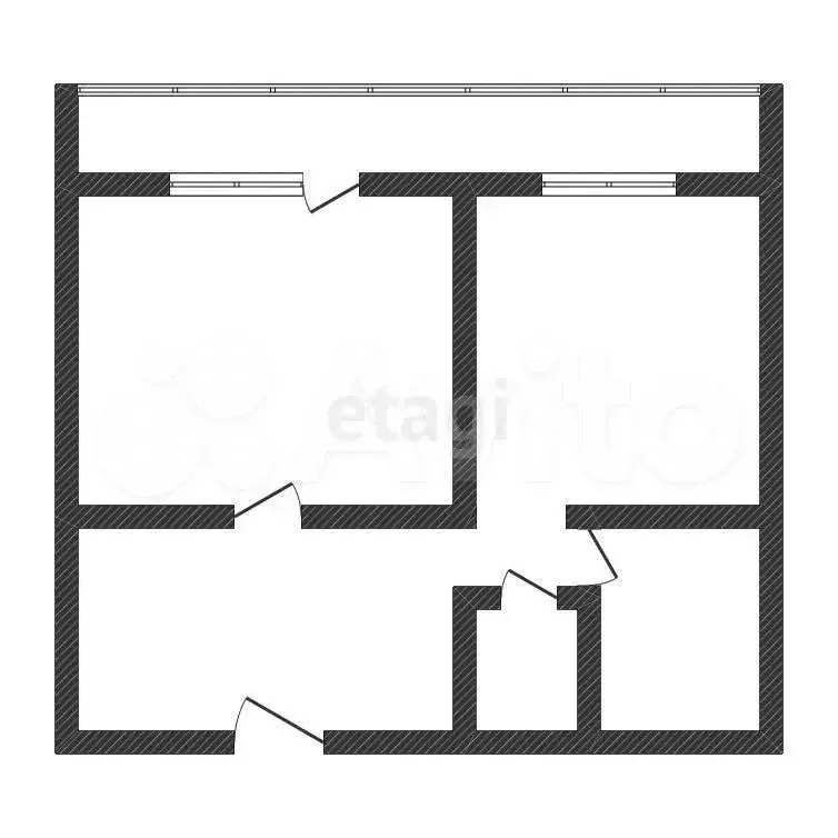 1-к. квартира, 56 м, 1/9 эт. - Фото 0