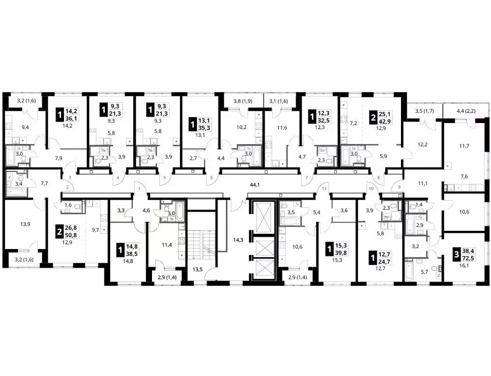 2-к кв. Московская область, Ленинский городской округ, д. Сапроново ... - Фото 2