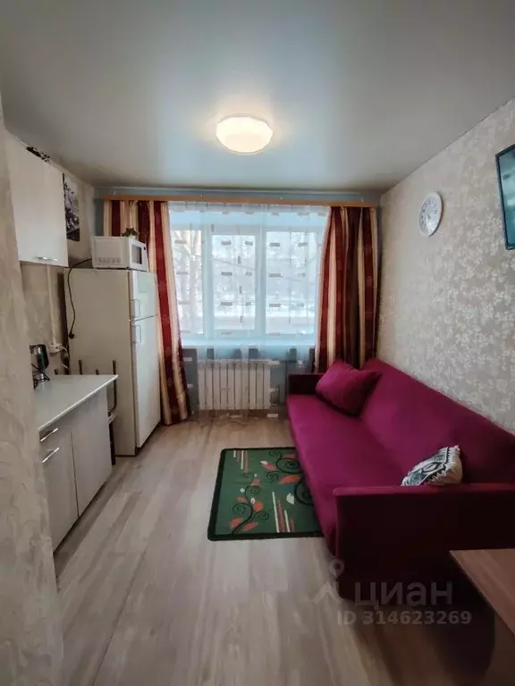 Студия Кемеровская область, Новокузнецк ул. 40 лет ВЛКСМ, 32 (16.0 м) - Фото 1