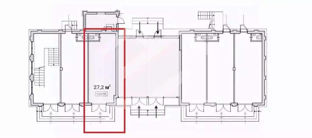 Торговая площадь в Москва Большая Садовая ул., вл6-8 (27 м) - Фото 2