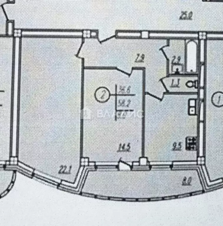 2-к кв. Пензенская область, Пенза ул. Фабричная, 3 (57.8 м) - Фото 2
