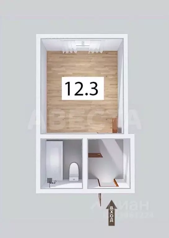 Комната Омская область, Омск Городок Нефтяников мкр, ул. ... - Фото 2