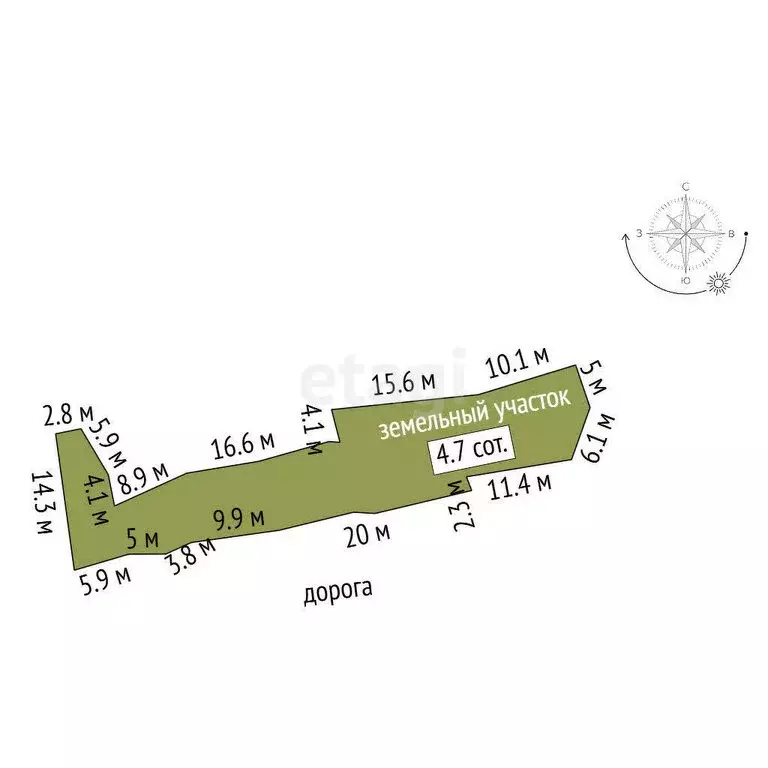 Участок в посёлок городского типа Гаспра, Маратовская улица (4.65 м) - Фото 0