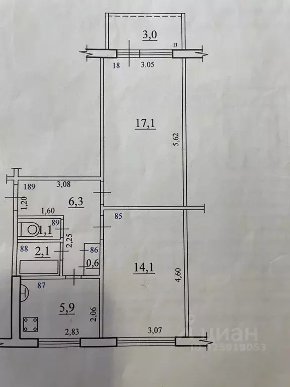 2-к кв. Самарская область, Самара пос. Зубчаниновка, ул. Воеводина, 18 ... - Фото 1