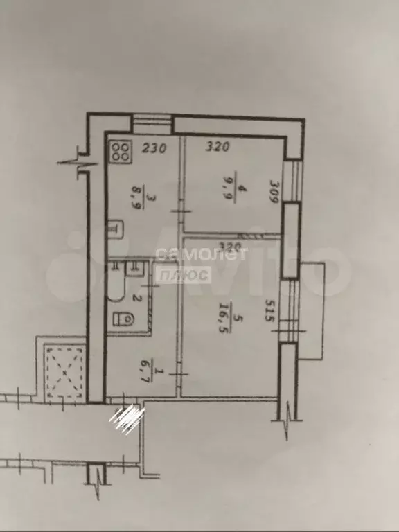 2-к. квартира, 45 м, 9/9 эт. - Фото 0