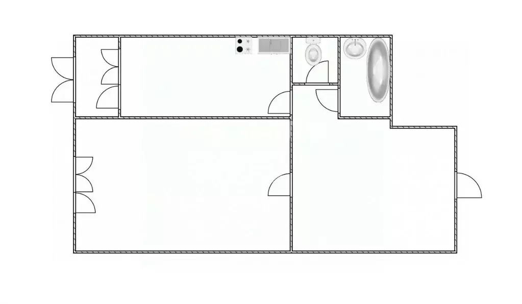 1-к кв. Томская область, Томск Сибирская ул., 80 (48.9 м) - Фото 2