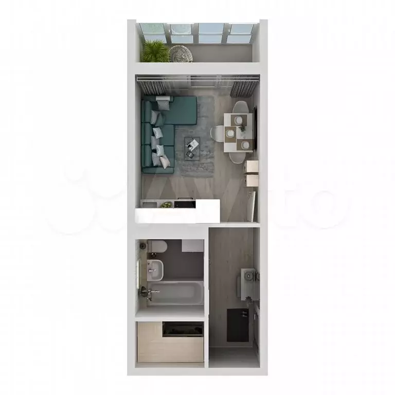 Квартира-студия, 24,5 м, 8/24 эт. - Фото 0