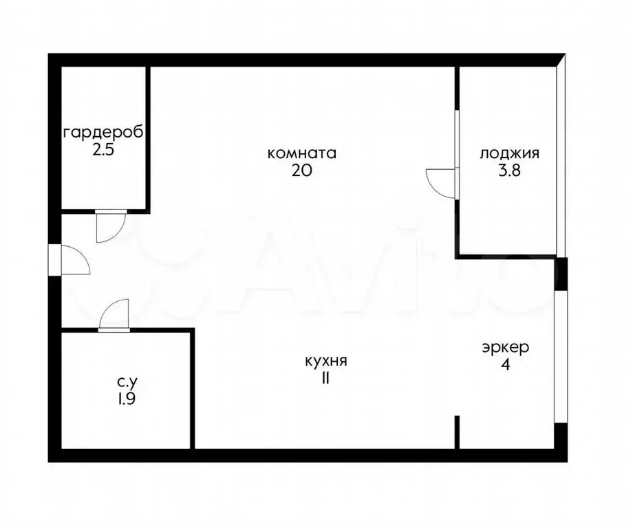 1-к. квартира, 47,5 м, 3/6 эт. - Фото 0