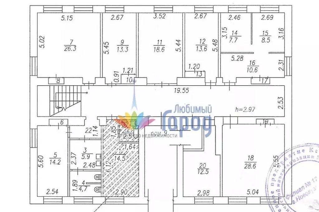 Студия Кемеровская область, Новокузнецк ул. Кирова, 21А (17.0 м) - Фото 2