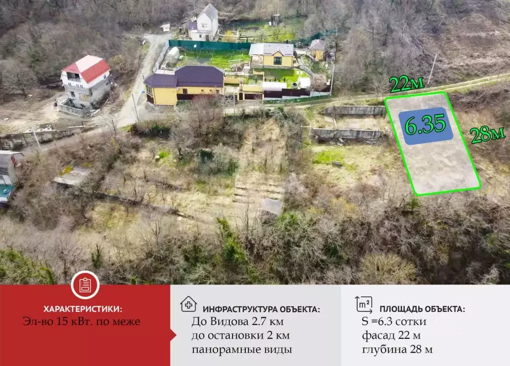 Участок в Краснодарский край, Новороссийск Баклан СНТ, 47 (6.4 сот.) - Фото 1