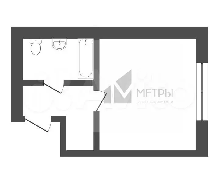 Квартира-студия, 19,3 м, 3/5 эт. - Фото 0