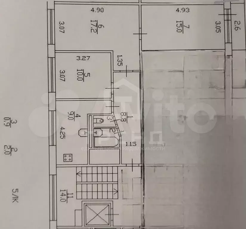 3-к. квартира, 64 м, 9/9 эт. - Фото 0