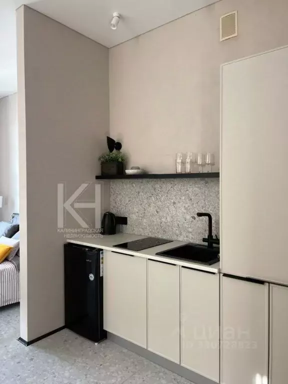 Студия Калининградская область, Зеленоградск ул. Гагарина, 87 (28.6 м) - Фото 2