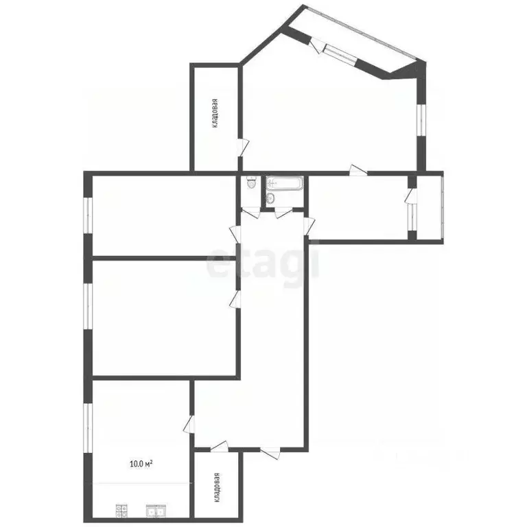 4-к кв. Тверская область, Удомля ул. Попова, 24 (99.0 м) - Фото 2