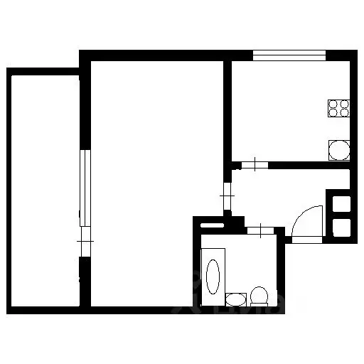 1-к кв. Севастополь ул. Колобова, 21 (34.0 м) - Фото 2