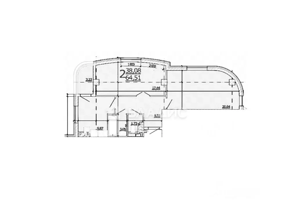 2-к кв. Белгородская область, Белгород просп. Богдана Хмельницкого, ... - Фото 1