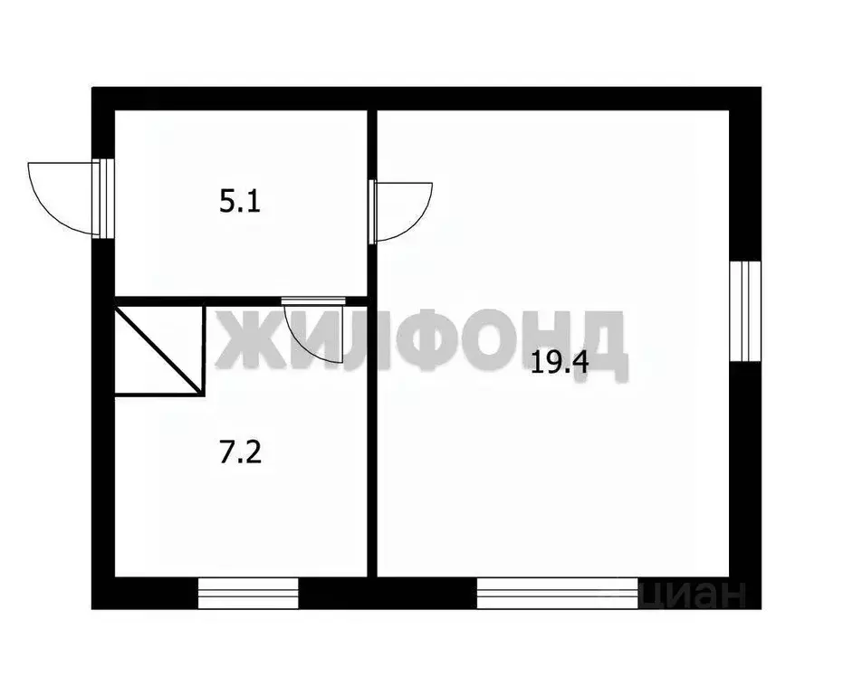 1-к кв. Новосибирская область, Мошковский район, с. Ташара Октябрьская ... - Фото 1