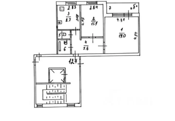 2-к кв. Московская область, Наро-Фоминск ул. Шибанкова, 84 (50.6 м) - Фото 2