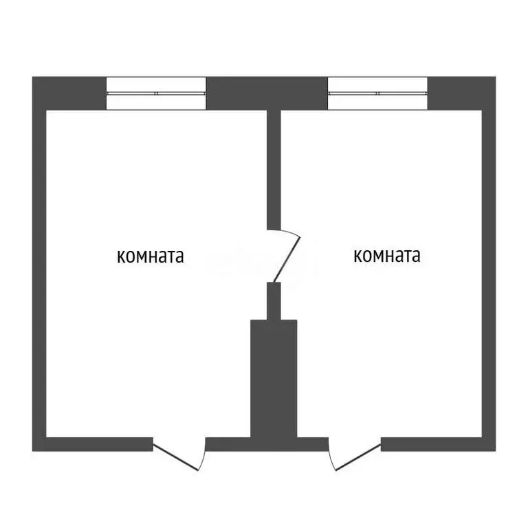 1к в -комнатной квартире (23.8 м) - Фото 1