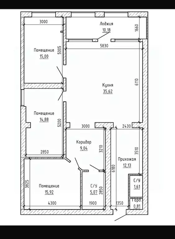 3-к кв. Кабардино-Балкария, Нальчик ул. Ватутина (119.9 м) - Фото 2