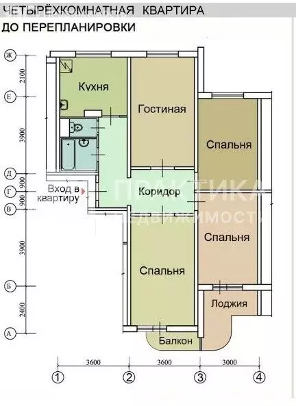 4-комнатная квартира: Москва, Коровинское шоссе, 5к2 (90.8 м) - Фото 2