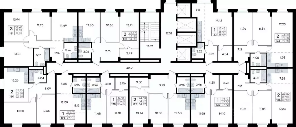 2-к кв. Приморский край, Владивосток ул. Тухачевского, 80 (52.55 м) - Фото 2