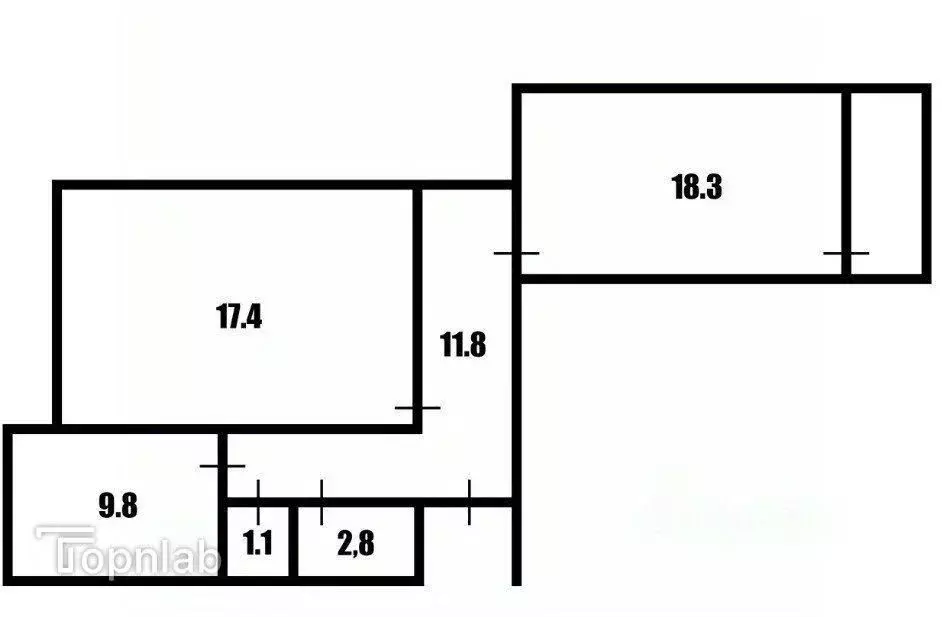 2-к кв. Санкт-Петербург пос. Парголово, ул. Первого Мая, 107к6 (61.2 ... - Фото 2