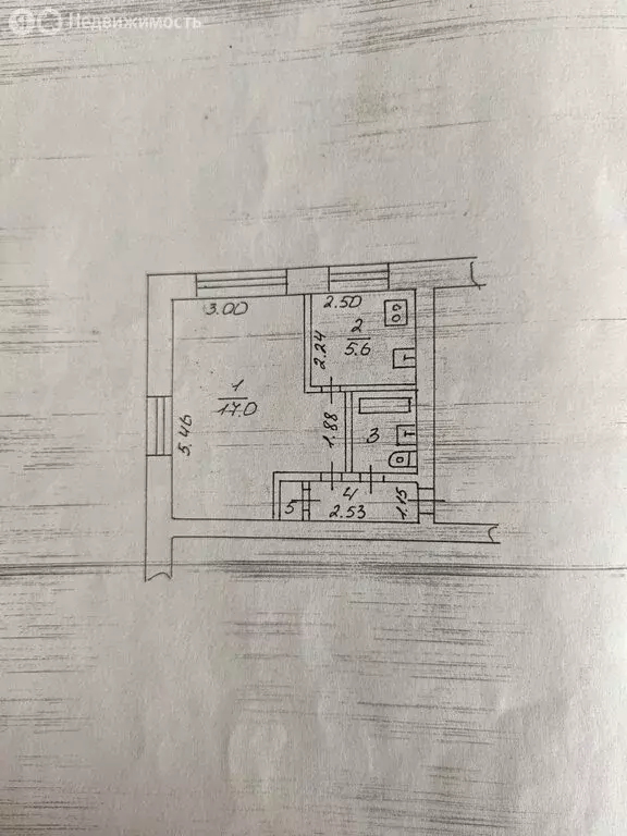 1-комнатная квартира: Великий Новгород, улица Белова, 16 (29.2 м) - Фото 1