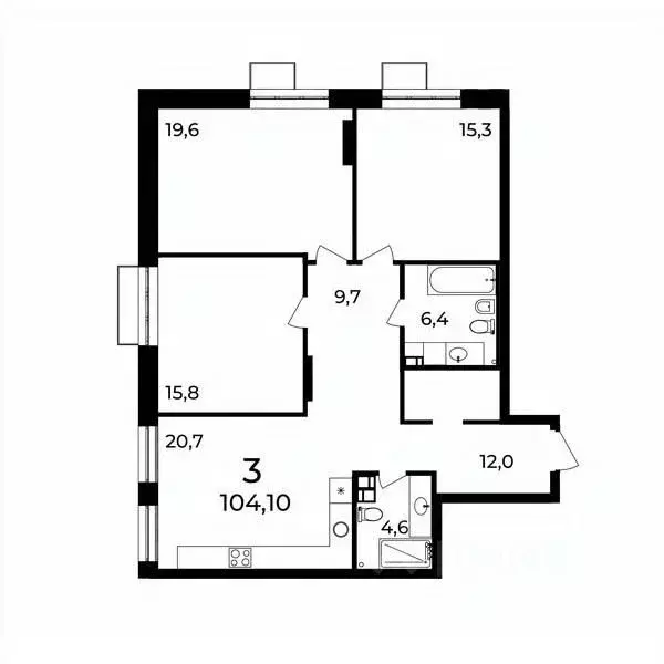 3-к кв. Нижегородская область, Нижний Новгород ул. Воровского, 8 ... - Фото 0