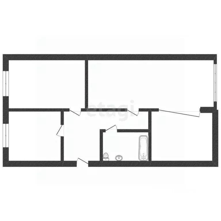 3-к кв. Костромская область, Кострома ул. Коммунаров, 40 (123.0 м) - Фото 2