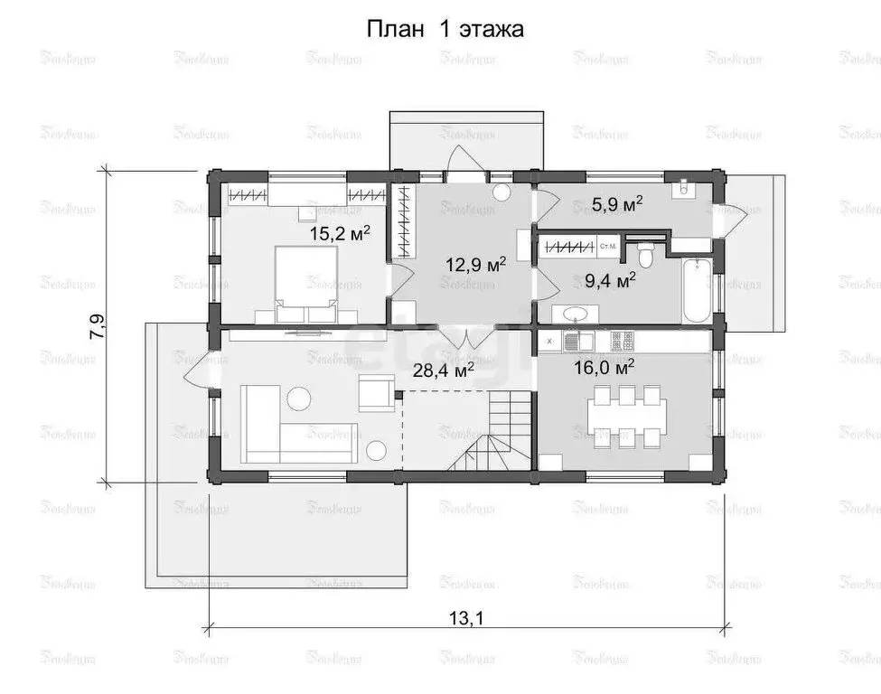 Дом в Московская область, городской округ Серпухов, село Липицы (223.2 ... - Фото 2