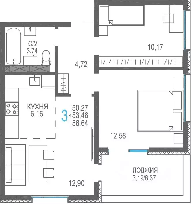 Студия Крым, Сакский район, Лесновское с/пос, с. Прибрежное Розовое ... - Фото 0