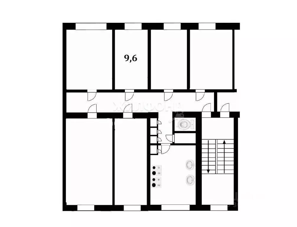 Комната Новосибирская область, Новосибирск ул. Жуковского, 105 (9.6 м) - Фото 0